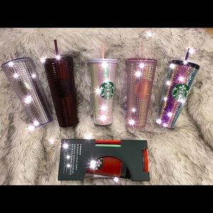 Starbucks tumblers sold separately